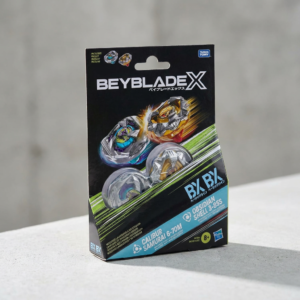 Pack doble Beyblade X: Calibur Samurai y Obsidian Shell